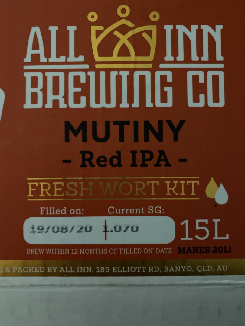 Pimping a Fresh Wort (All Inn's Mutiny Red IPA) | Australia & New ...